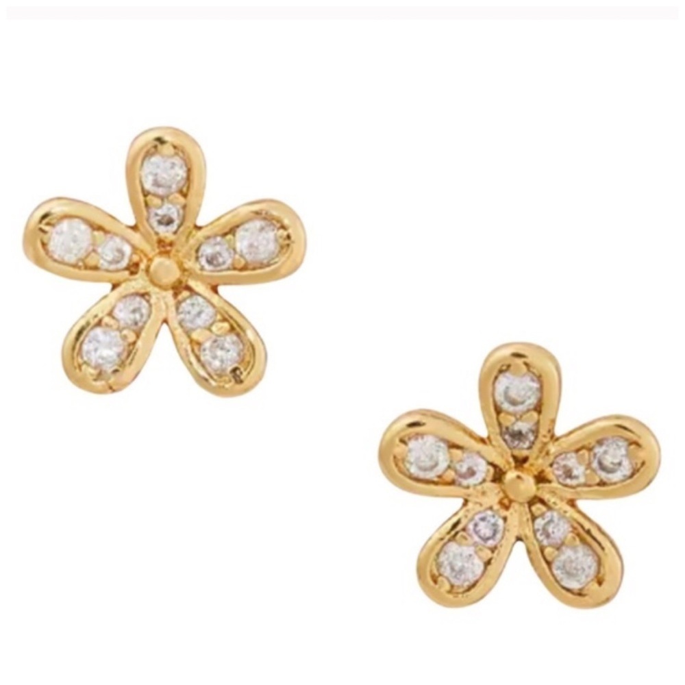 KATE SPADE • Gold Gleaming Gardenia Earrings